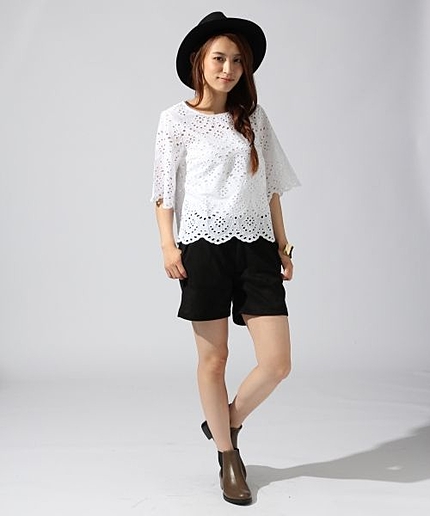 フェイクスエードショートパンツ