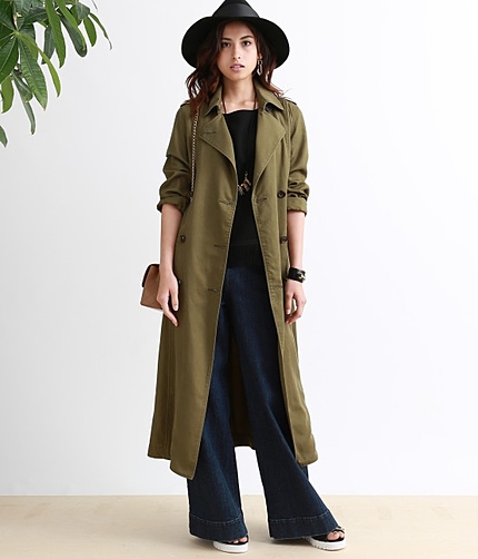 【今だけ!10%OFF】【先行予約】 テンセルチノロングトレンチコート