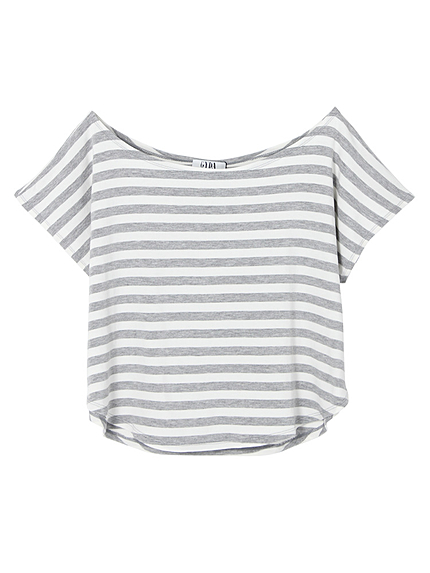 オフショルボーダーTシャツ