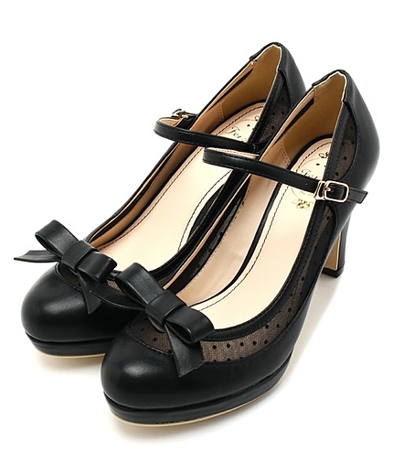 ('15秋)フェミニンコンビパンプス