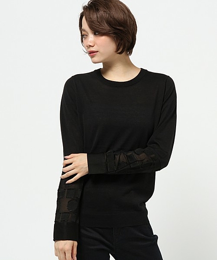 ソフトファンシーデザインニット(PaulSmithBLACK)