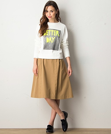 コットンギャバジンスカート（PaulbyPaulSmith）