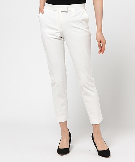 GABARDINESTRETCHQUEENクロップドパンツ