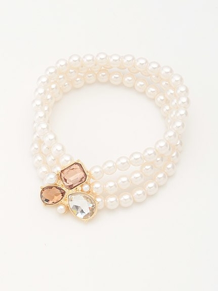 パールビジューブレスレット