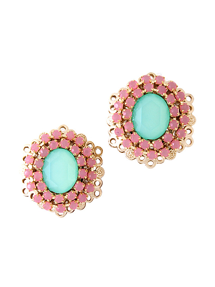 【GDS】 カラーフラワーイヤリング