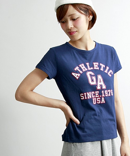 WEGO/カレッジロゴTシャツ