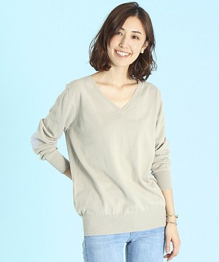 コットンボーイズVネックプルオーバー