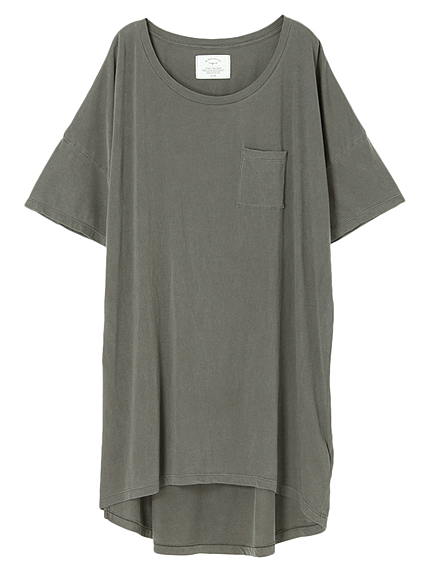 スリットカットチュニックTee