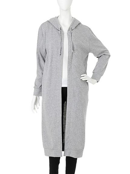 ロング丈パーカー