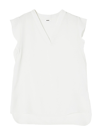 【FEMININE】フレンチスリーブブラウス