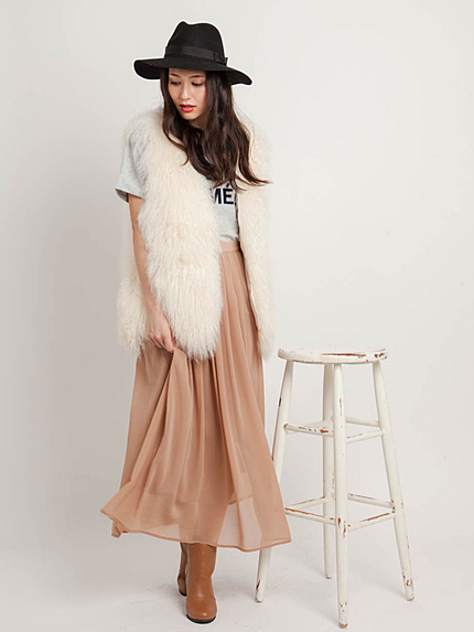 【DUO】 チベットラムファーベスト