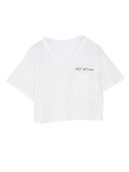 NO YETショートVネックT