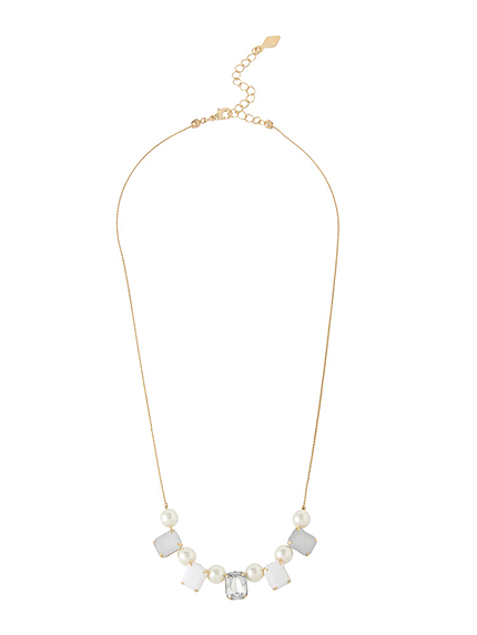 リトルパールビジューネックレス