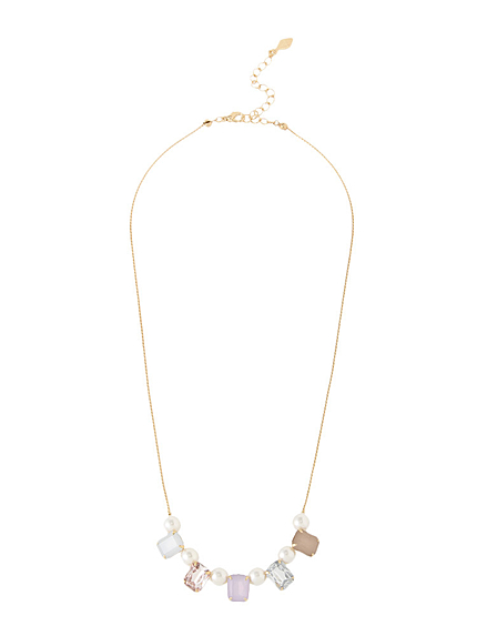 リトルパールビジューネックレス