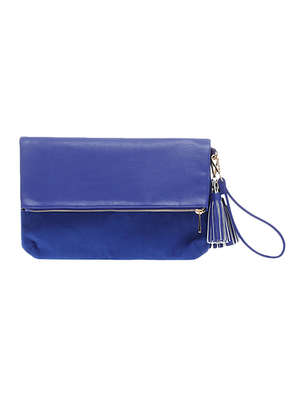 【CASUAL】カラースウェードクラッチBAG