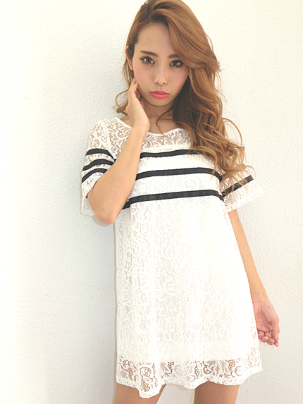 ボーダーレースミニワンピース