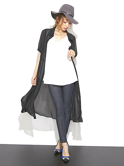 RESEXXY JEANS ハイウエストスキニーパンツ