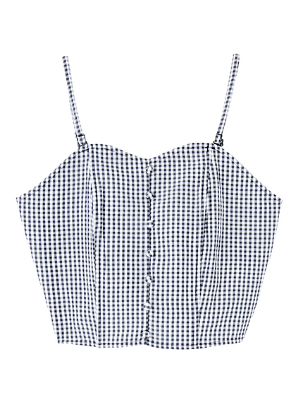 ギンガムチェックビスチェ