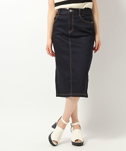 デニムミディスカート / Heather be