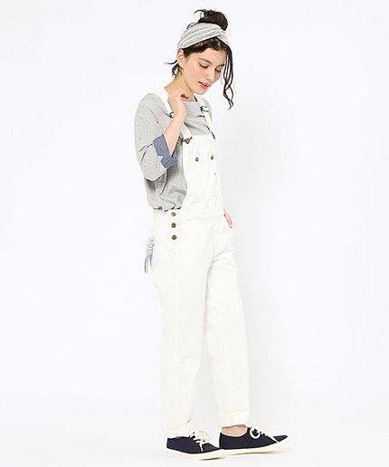 Lee×studio CLIP デニムテーパードオーバーオール