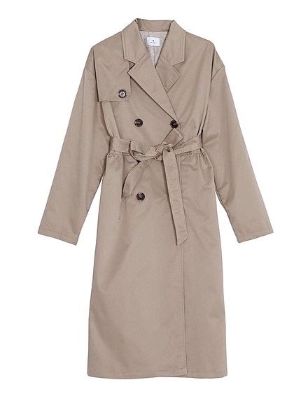ウエストギャザートレンチコート