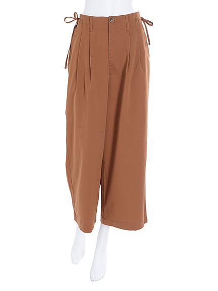 サイドリボンワイドパンツ