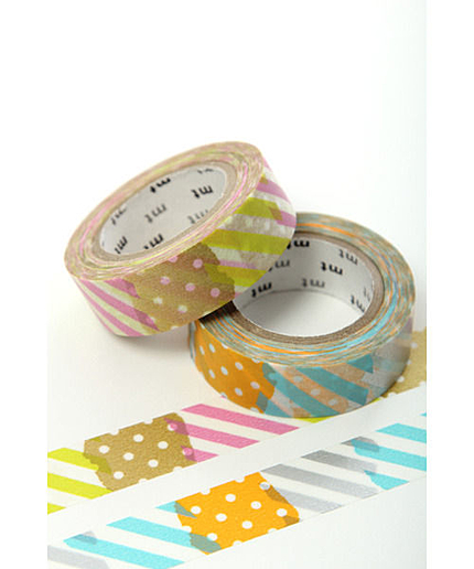 マスキングテープ　ツギハギ2P