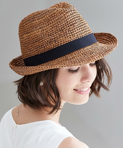 GC RAFFIAコマアミナカオレハット