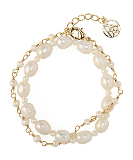 BYTFU 淡水パール2連ブレス◆◆