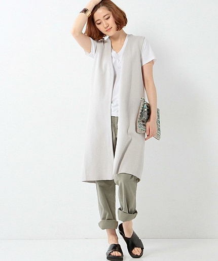 SFL C ロング ニットベスト