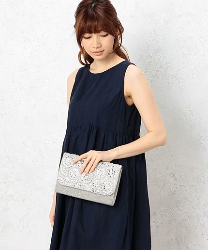 GB ビーズクラッチバッグ