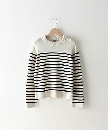 <steven alan>BORDER CREW NECK KNIT/ニット ◆◆