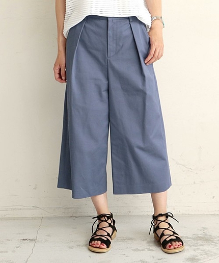 BYBC コットン8分丈ガウチョパンツ ◇：