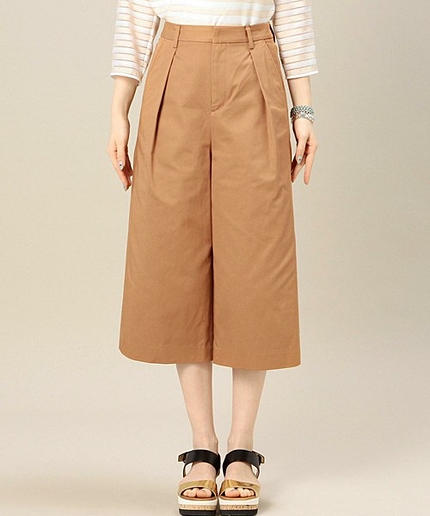 BYBC コットン8分丈ガウチョパンツ ◇: