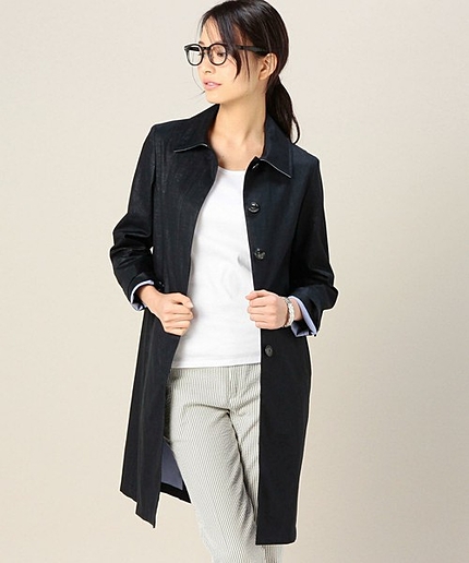 BYTF リネンステンカラーコート◆◆