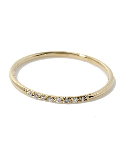 les desseins de DIEU 18K 8 DIA リング / デュー