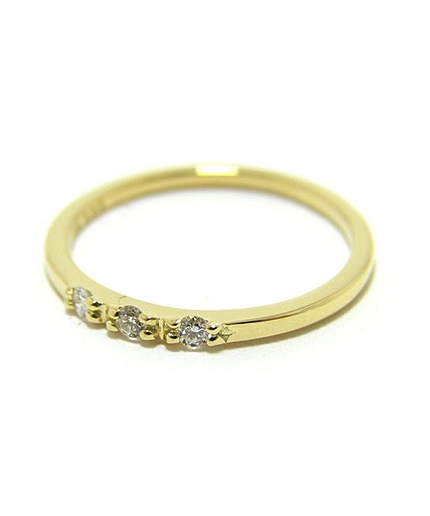 UA K18 3DIA ピンキーリング¨§