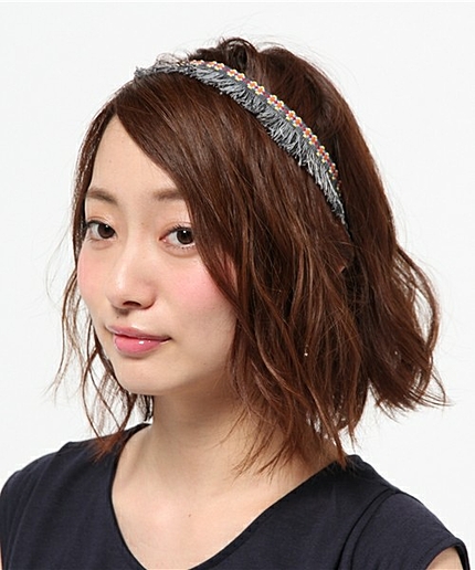 WEGO/カラーフリンジヘアバンド