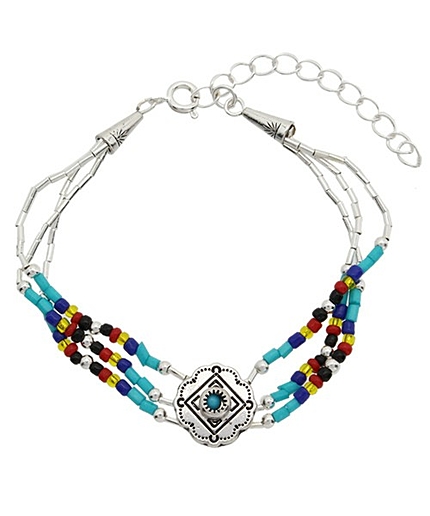 WEGO/ターコイズチャームブレス