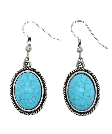 WEGO/ターコイズカラーピアス