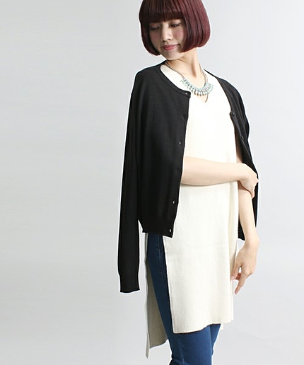 WEGO/Vネックロングベスト