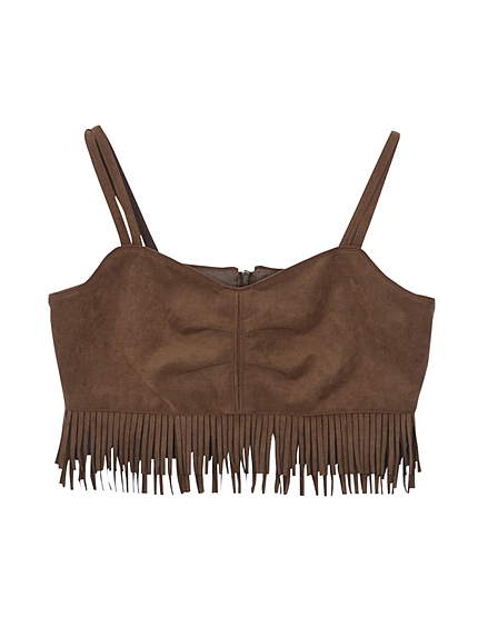 【dazzlin】フリンジスエードビスチェ