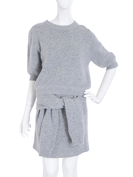 【W】アンゴラハーフスリーブトップス