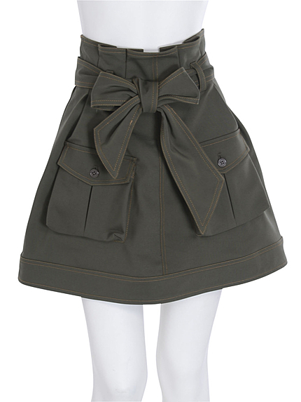 【dazzlin】ミリタリータックスカート