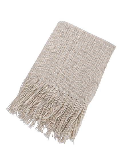 【goods】千鳥柄フリンジストール