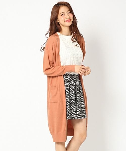 【再入荷】12Gロングカーディガン長袖