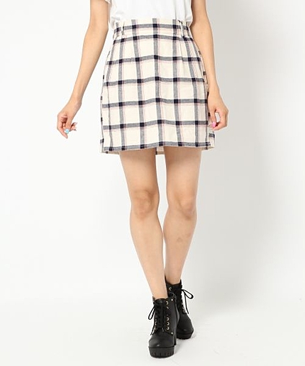 チェックタックキュロット