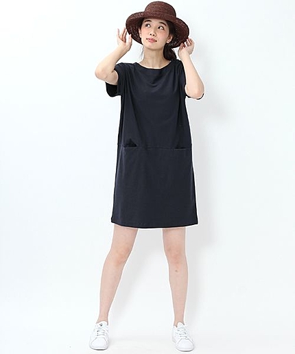 綿カットツイルワンピース