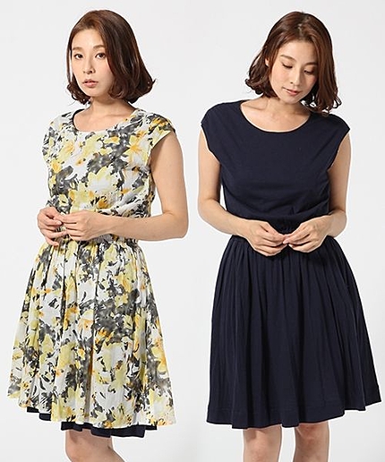 リバーシブルハナガラワンピース