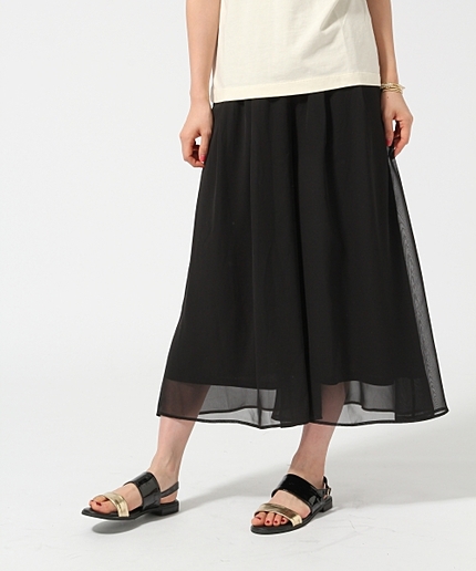 シフォンワイドパンツ